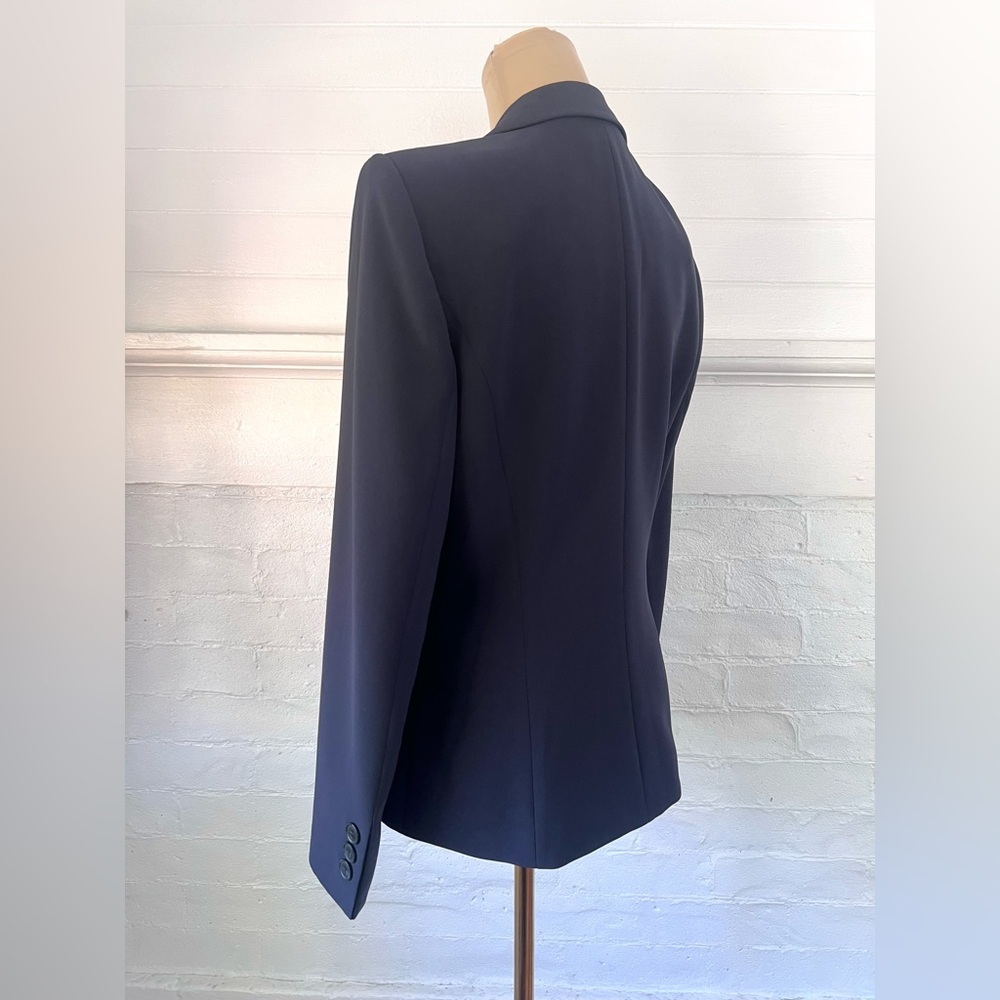 Basler Navy Blue Classic Blazer Single Breasted Two Button Jacket Office - Picture 5 of 12